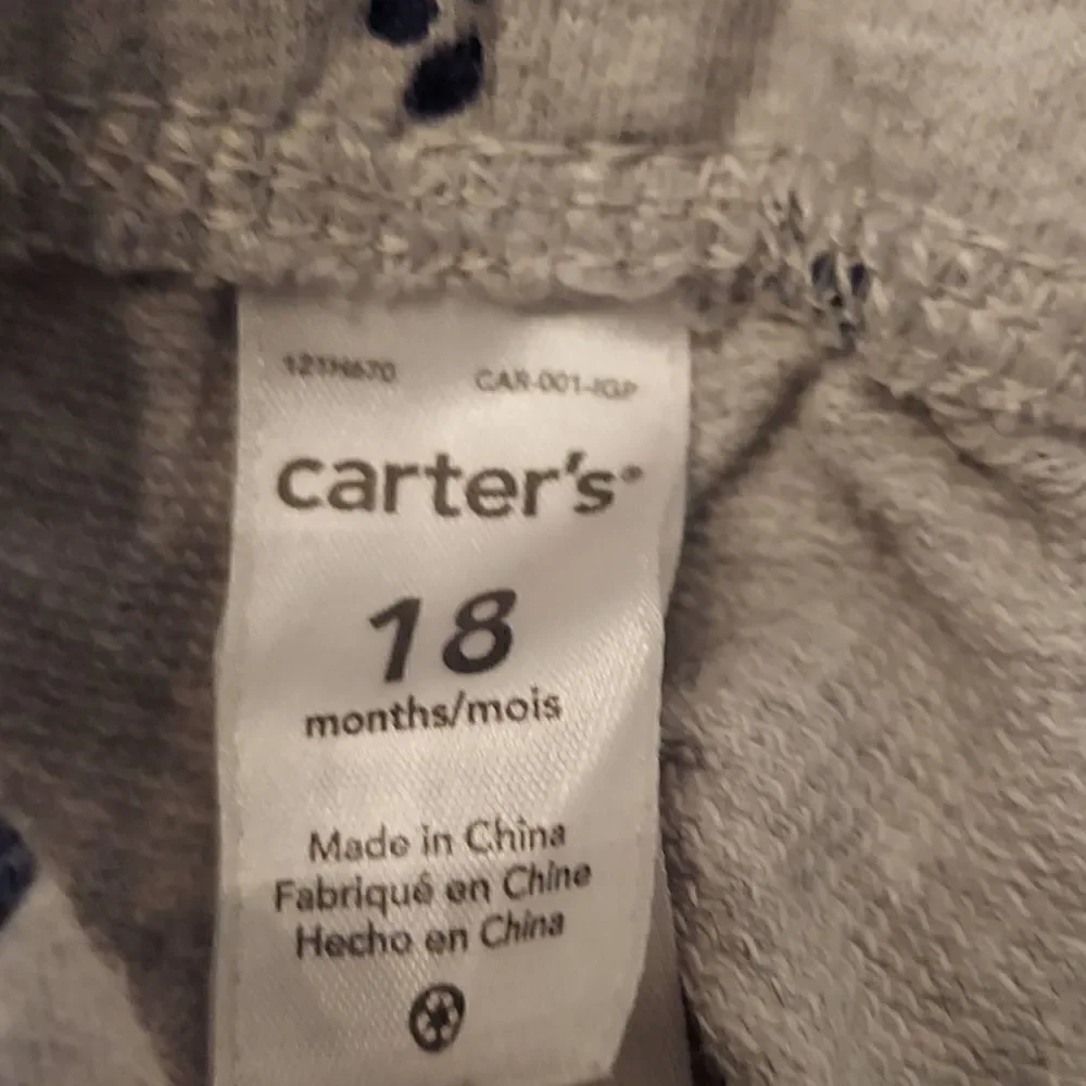 Lot of 2 Carter's Jogger Sweatpants 18M